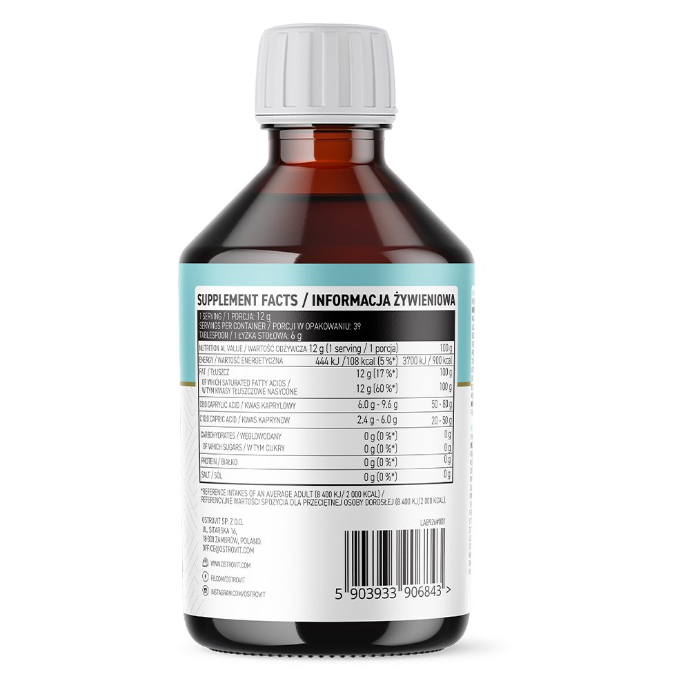 OstroVit MCT-olje fra kokos 500ml