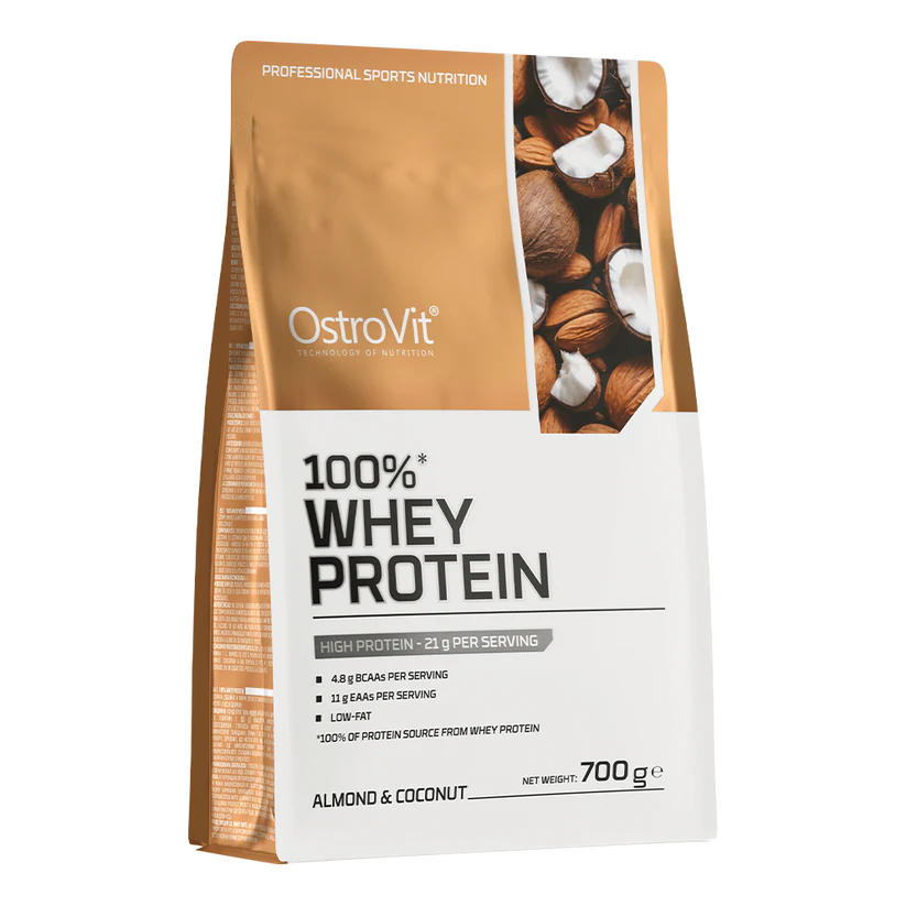 OstroVit 100% Whey Protein 700g – Myseprotein for Muskelvekst | 11 Smaker