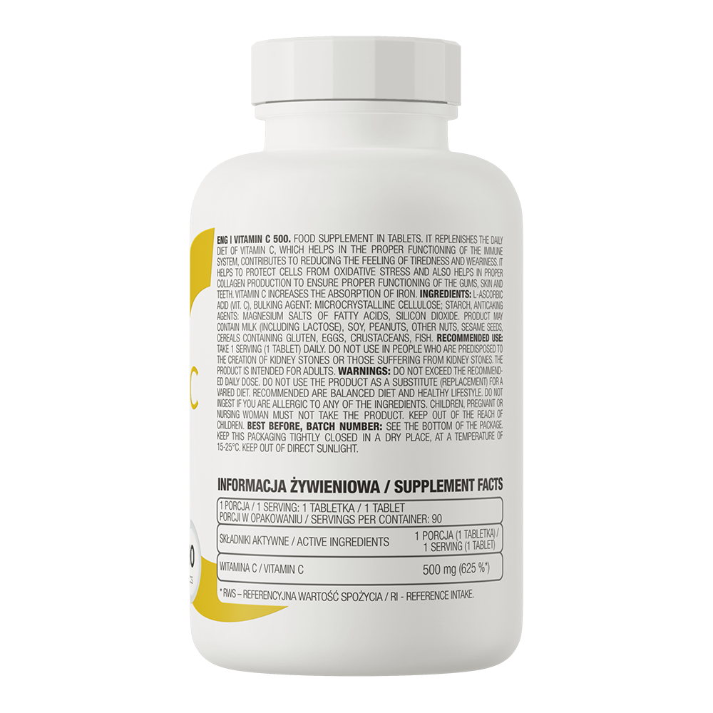 OstroVit Vitamin C 500mg 90 tabs