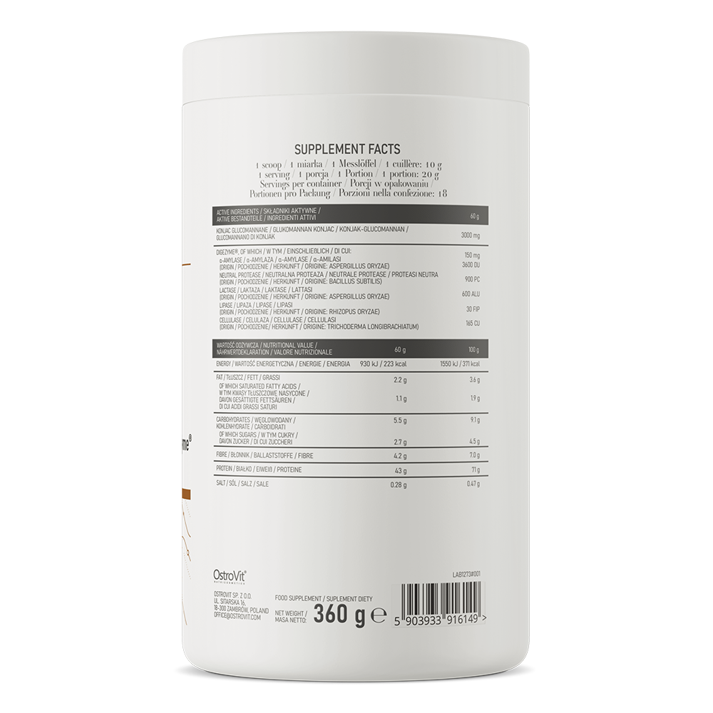 OstroVit Beauty Blend for Shape 360g Jordbær | Protein + Glukomannan