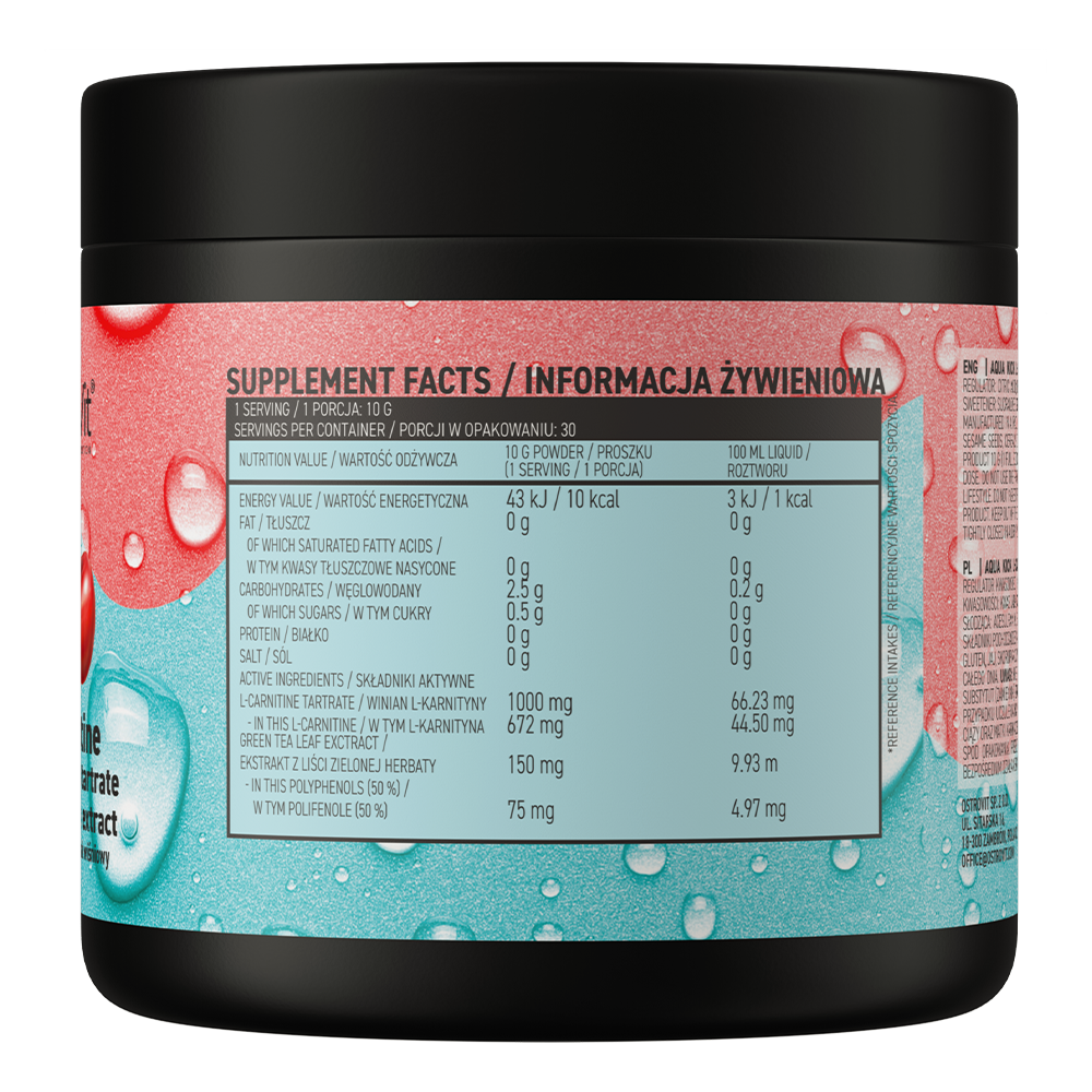 OstroVit Aqua Kick L-Carnitine 300g