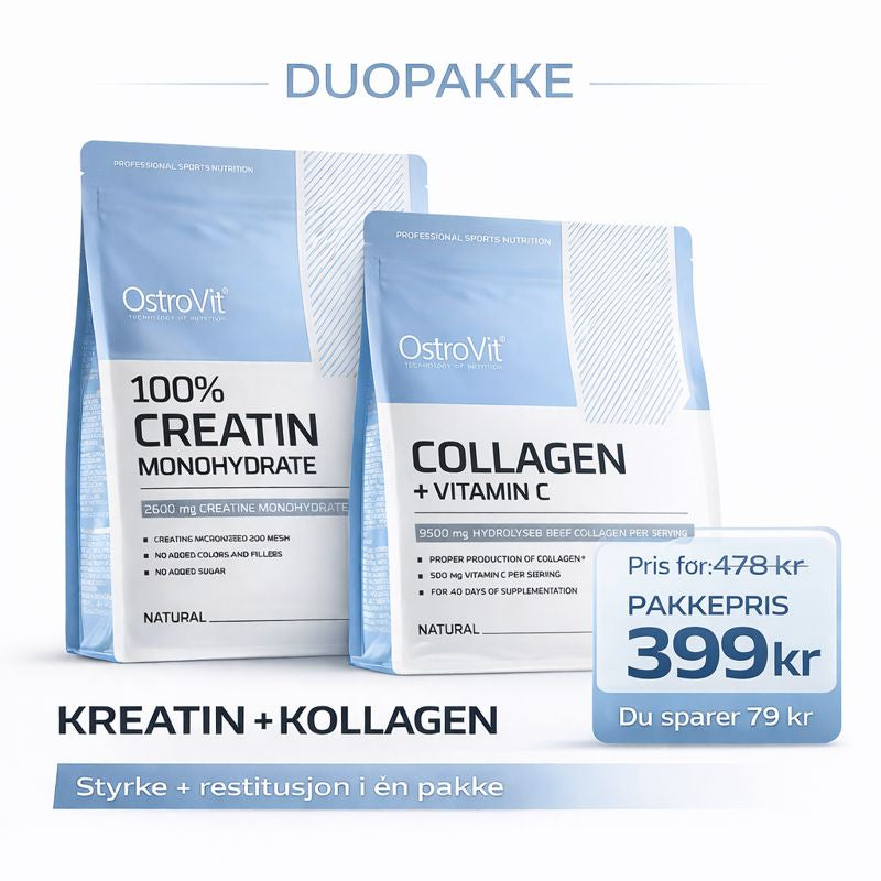 Kreatin + Kollagen Duopakke OstroVit (500g + 400g)
