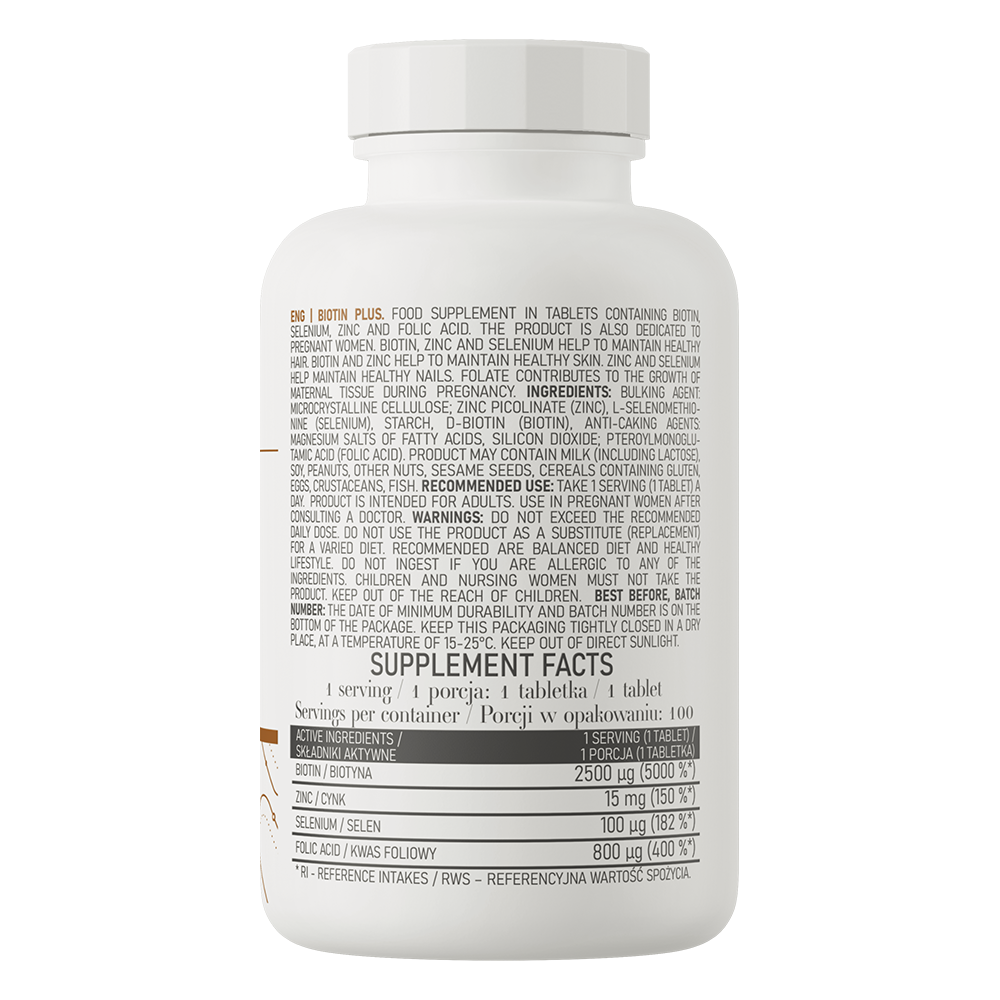 OstroVit Biotin Plus 100 tabs
