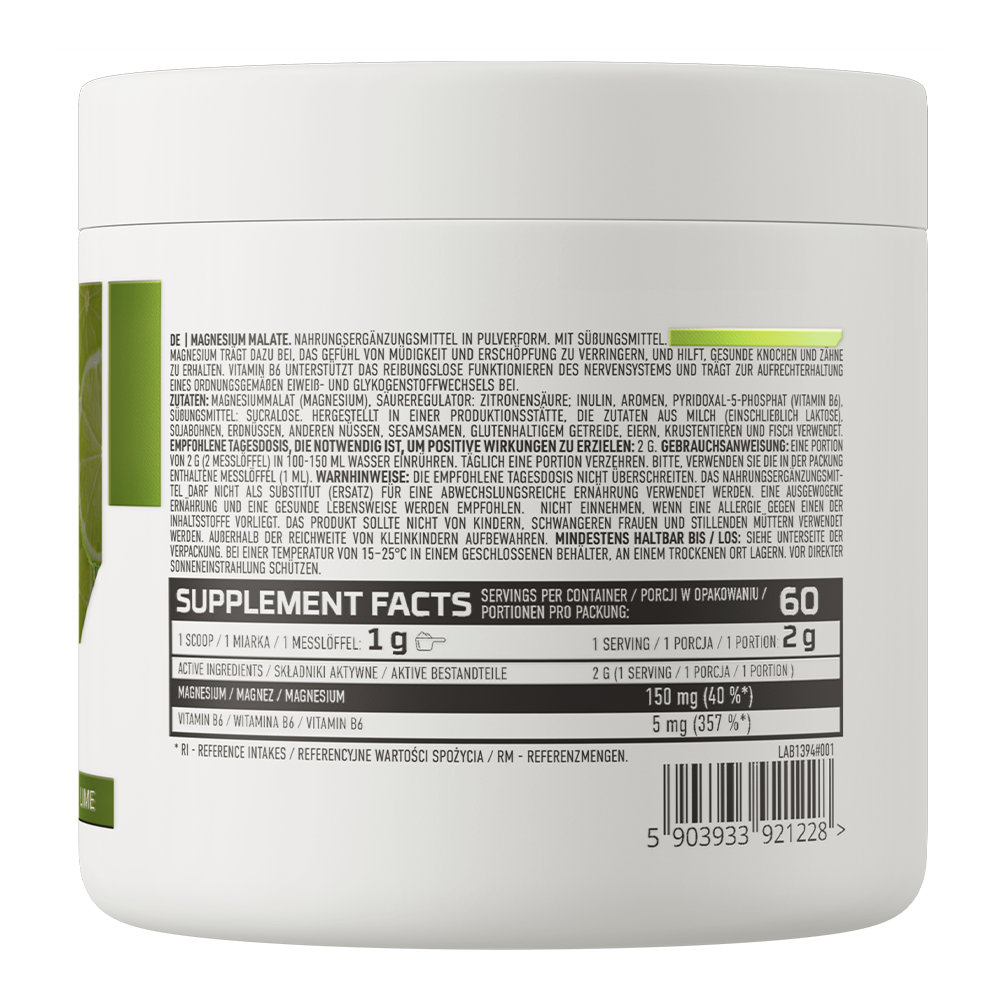 OstroVit Magnesium Malat 120g Lime