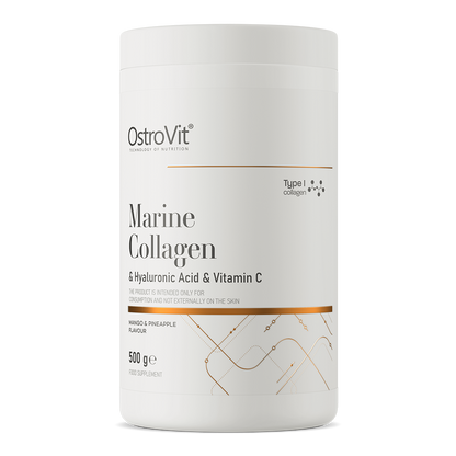 OstroVit Marine Collagen + Hyaluronic Acid + Vitamin C 500g Mango med Ananas