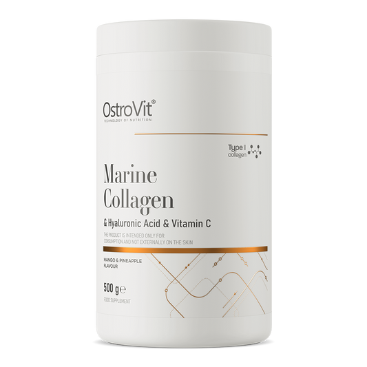OstroVit Marine Collagen + Hyaluronic Acid + Vitamin C 500g Mango med Ananas