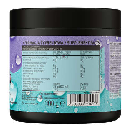 Aqua Kick Good Night 300g – GABA, Melatonin & Vitamin B6 for bedre søvn og restitusjon
