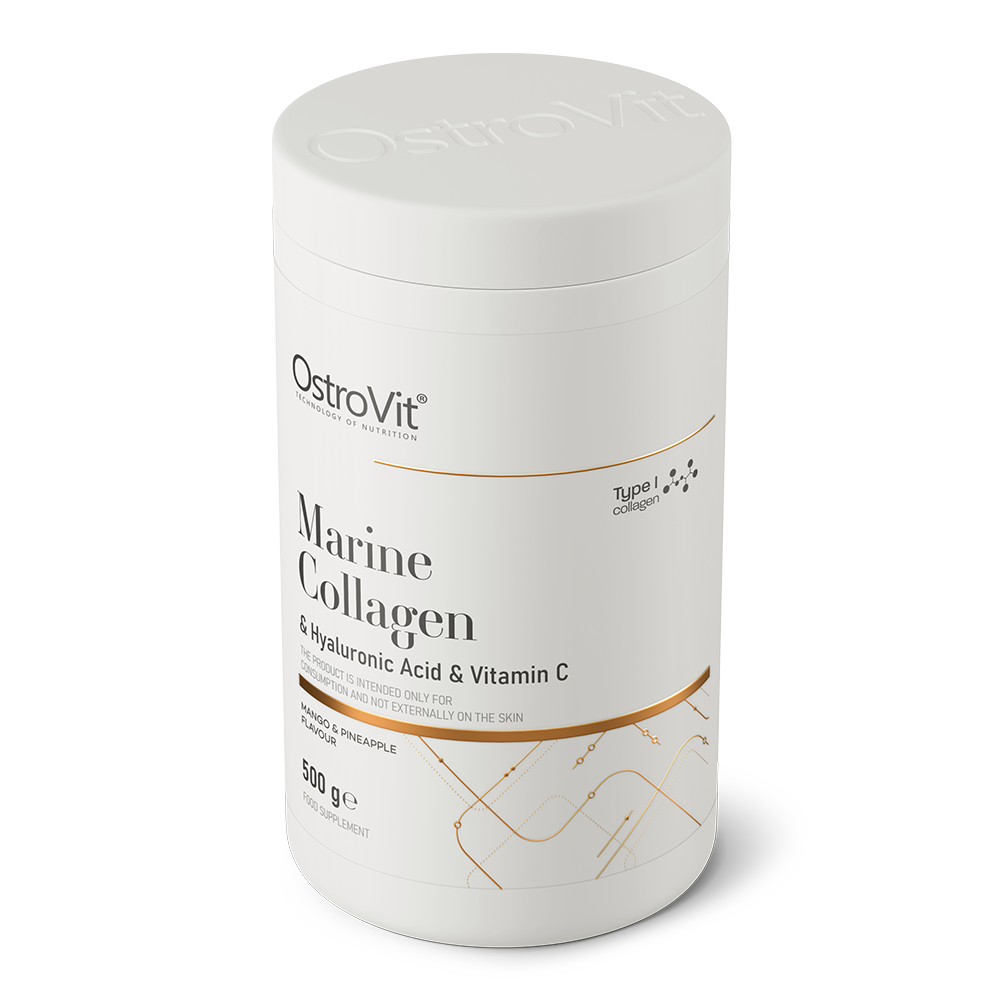 OstroVit Marine Collagen + Hyaluronic Acid + Vitamin C 500g Mango med Ananas