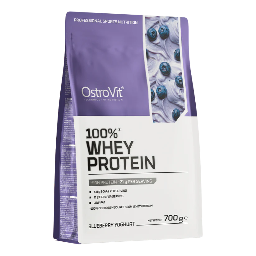 OstroVit 100% Whey Protein 700g – Myseprotein for Muskelvekst | 11 Smaker