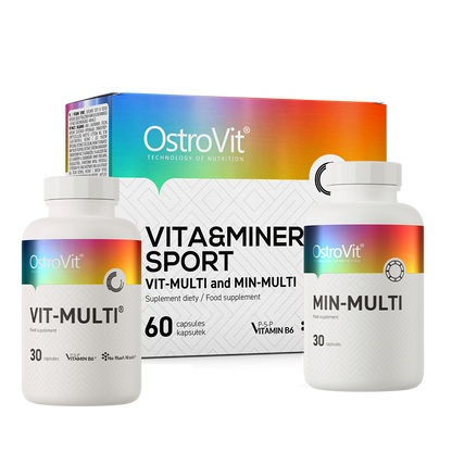 OstroVit VITA&MINERALS Sport – Komplett multivitamin for aktive (60 kapsler)