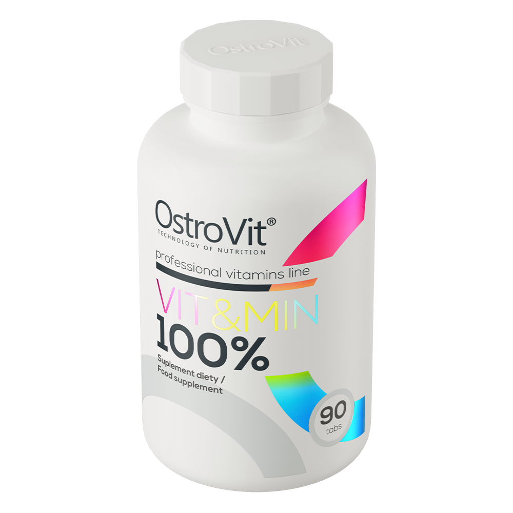 OstroVit 100% Vit&Min 90 tabletter – Komplett Multivitamin & Mineral