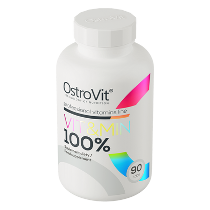 OstroVit 100% Vit&Min 90 tabletter – Komplett Multivitamin & Mineral
