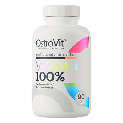 OstroVit 100% Vit&Min 90 tabletter – Komplett Multivitamin & Mineral