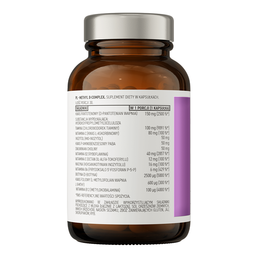 OstroVit Pharma Methyl B-Complex – 30 kapsler