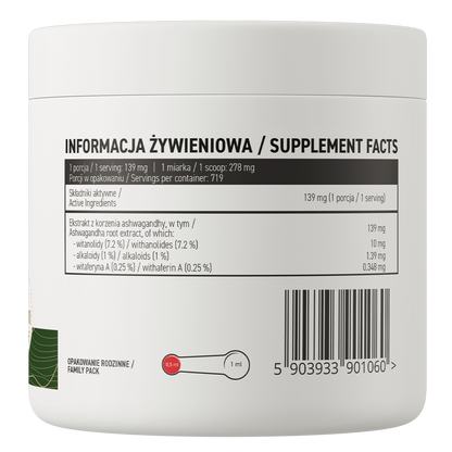 OstroVit Ekstrakt av Ashwagandha 100g