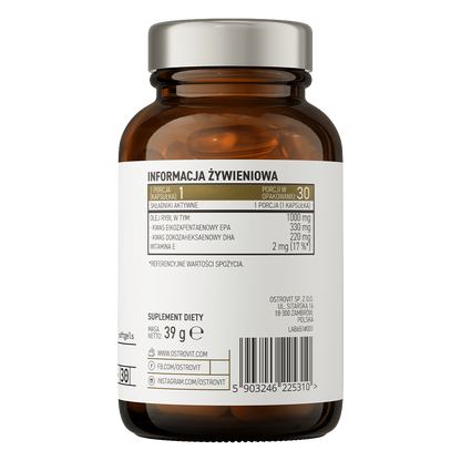 OstroVit Elite Omega 3 30 kapsler