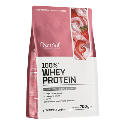 OstroVit 100% Whey Protein 700g – Myseprotein for Muskelvekst | 11 Smaker