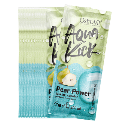 OstroVit Aqua Kick Pear Power 10g x 24 – Koffein og taurin
