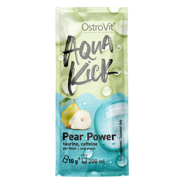 OstroVit Aqua Kick Pear Power 10g x 24 – Koffein og taurin