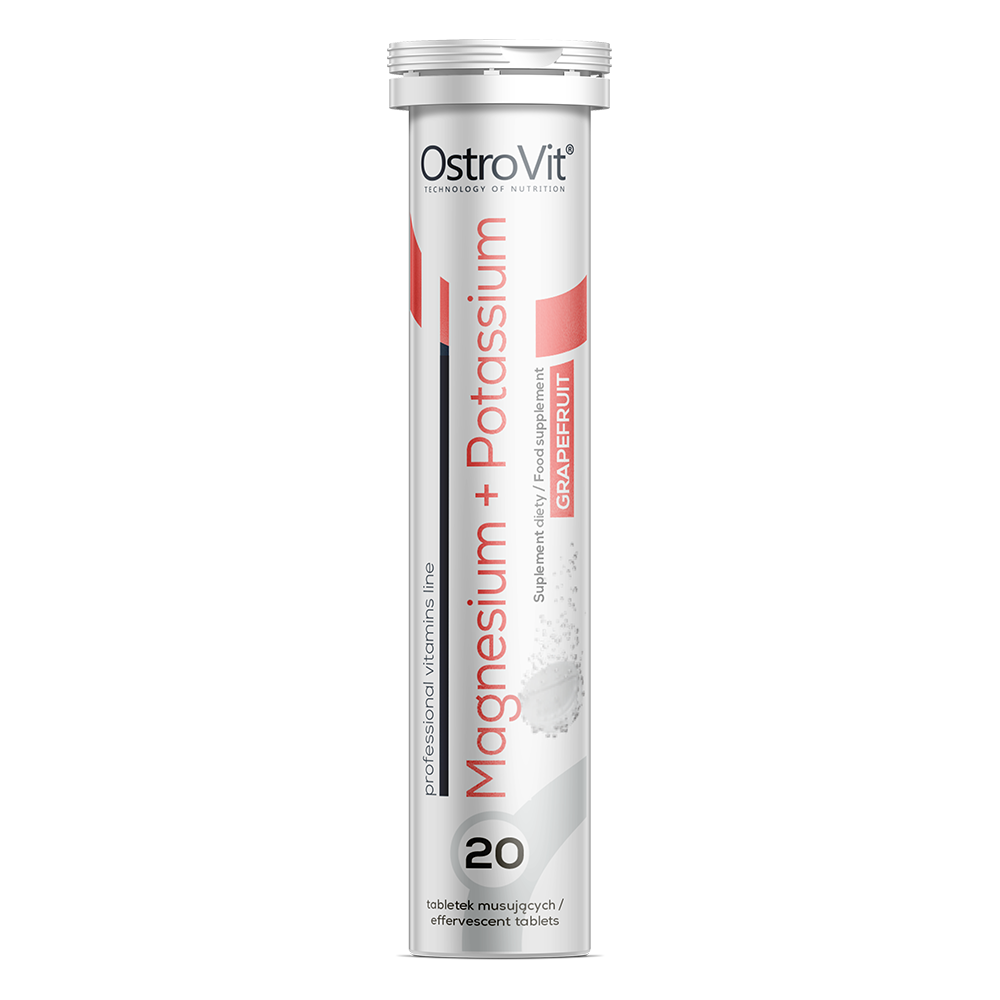 OstroVit Magnesium + Kalium 20 Brusetabletter, Grapefrukt