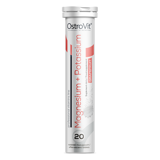 OstroVit Magnesium + Kalium 20 Brusetabletter, Grapefrukt