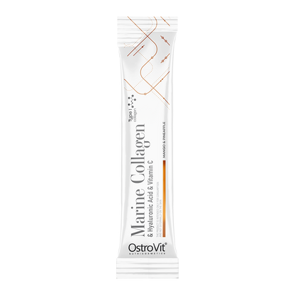 OstroVit Marine Collagen + Hyaluronsyre + Vitamin C 5g x 30 BOX Mango med Ananas