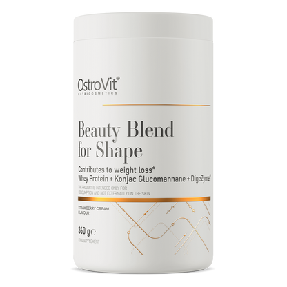 OstroVit Beauty Blend for Shape 360g Jordbær | Protein + Glukomannan