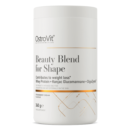 OstroVit Beauty Blend for Shape 360g Jordbær | Protein + Glukomannan