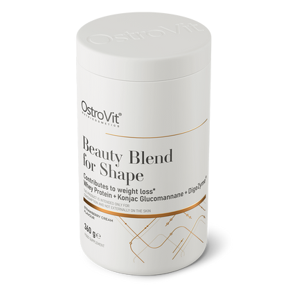 OstroVit Beauty Blend for Shape 360g Jordbær | Protein + Glukomannan