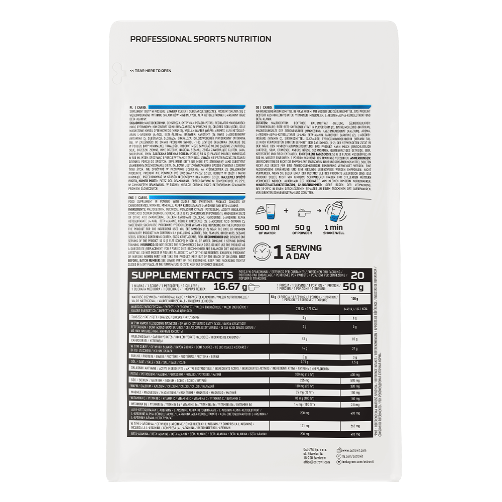OstroVit Carbo 1000g
