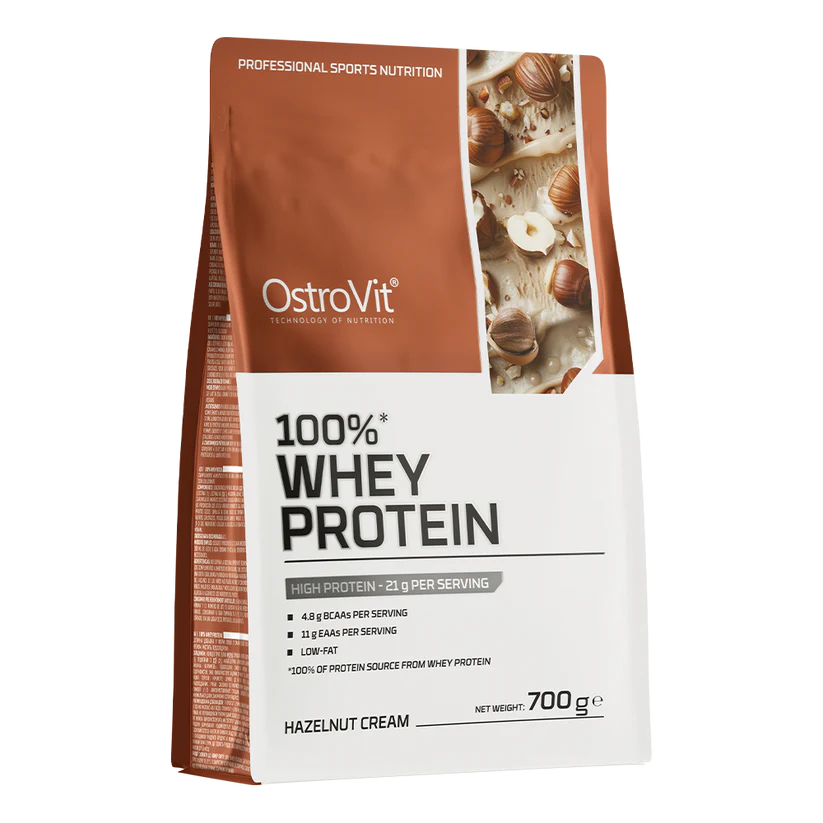 OstroVit 100% Whey Protein 700g – Myseprotein for Muskelvekst | 11 Smaker