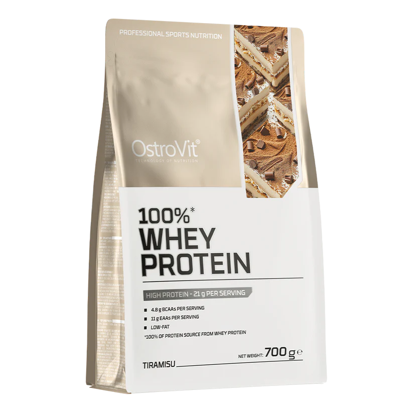 OstroVit 100% Whey Protein 700g – Myseprotein for Muskelvekst | 11 Smaker