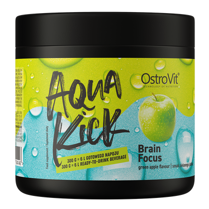 OstroVit Aqua Kick Brain Focus 300 g | Grønt Eple