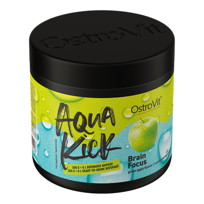 OstroVit Aqua Kick Brain Focus 300 g | Grønt Eple