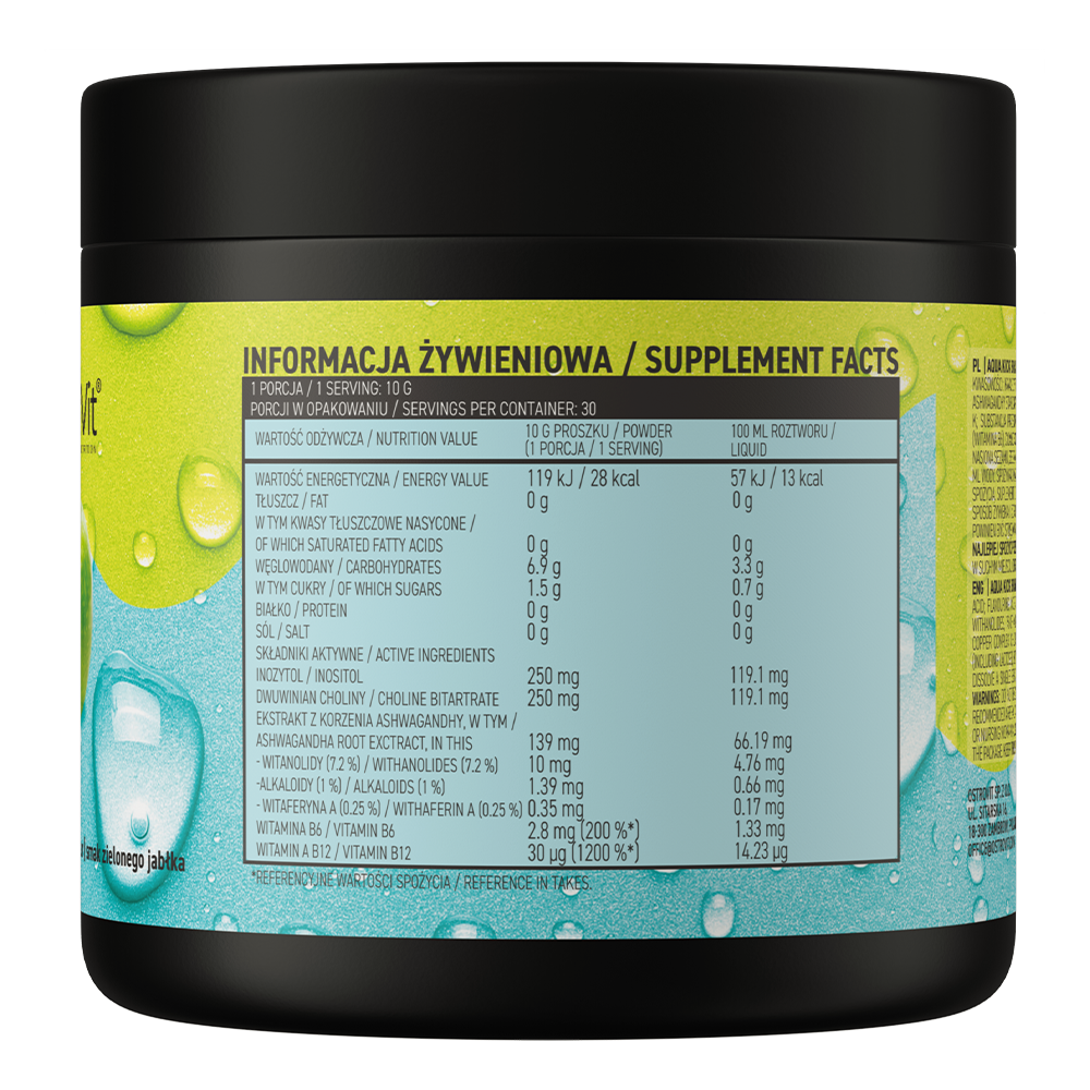 OstroVit Aqua Kick Brain Focus 300 g | Grønt Eple
