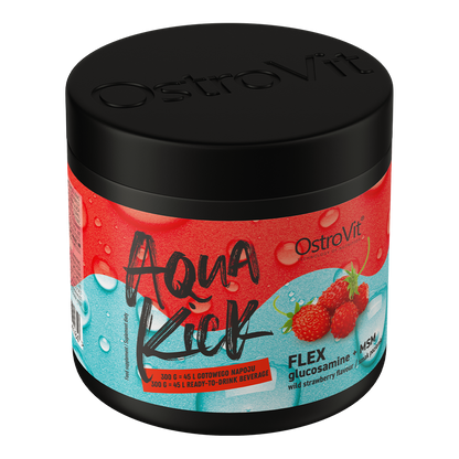OstroVit Aqua Kick Flex 300 g – Jordbærsmak | Glukosamin & MSM