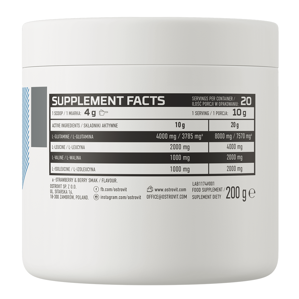 OstroVit BCAA + Glutamin 200g