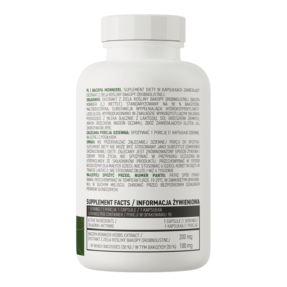 OstroVit Bacopa Monnieri VEGE 90 tabs