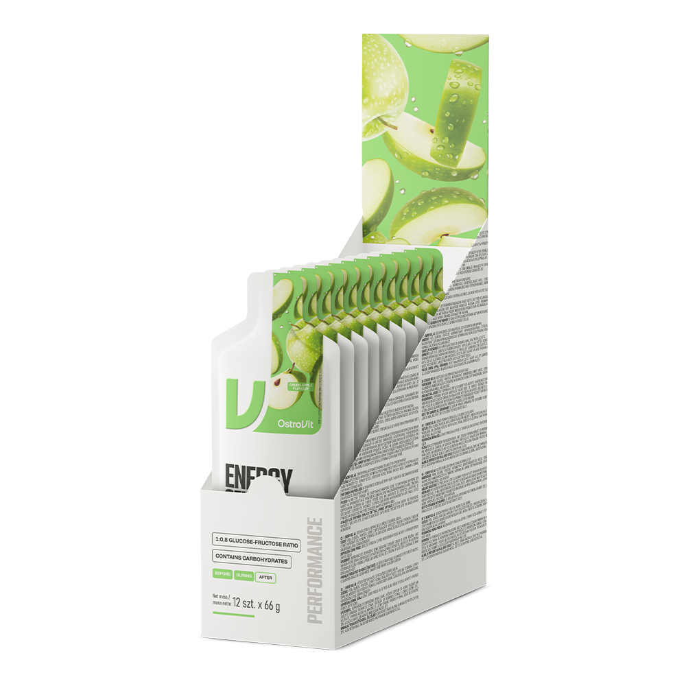 OstroVit Energy Gel 40 Grønt Eple – 12 x 66g