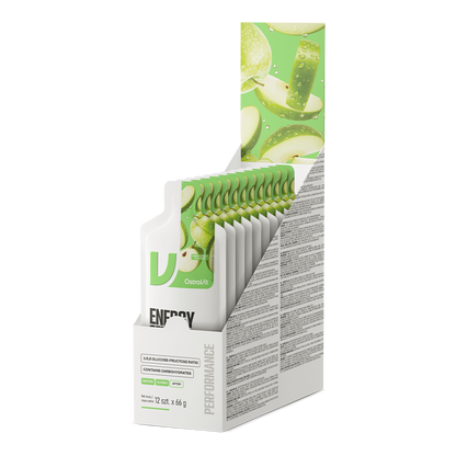 OstroVit Energy Gel 40 Grønt Eple – 12 x 66g