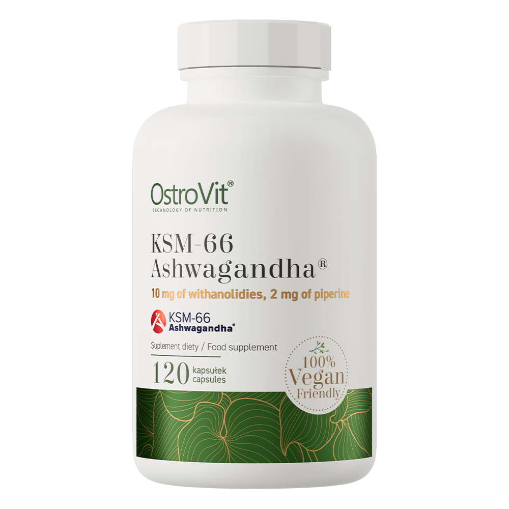 OstroVit KSM-66 Ashwagandha® VEGE – 120 kapsler