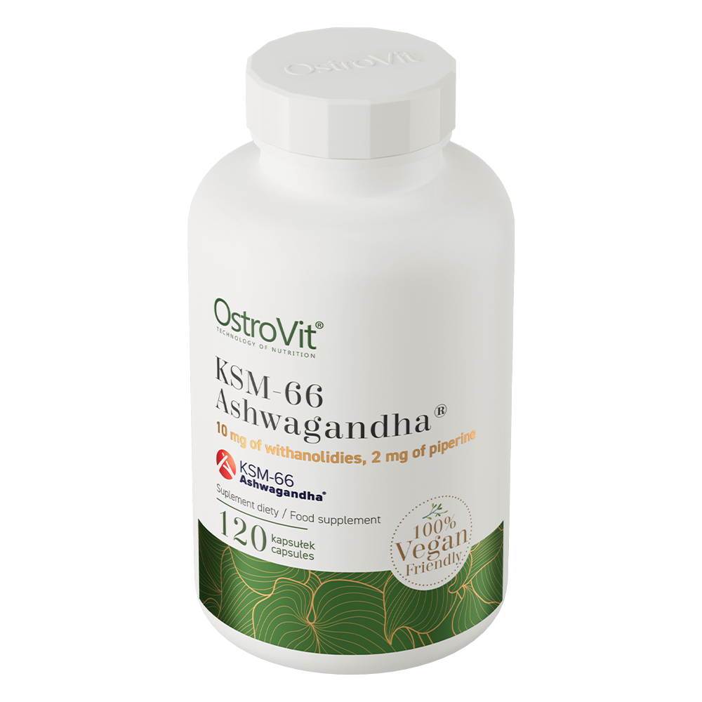 OstroVit KSM-66 Ashwagandha® VEGE – 120 kapsler