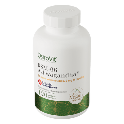 OstroVit KSM-66 Ashwagandha® VEGE – 120 kapsler