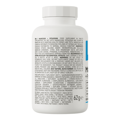 OstroVit Magnesium + Kalium – 60 tabletter