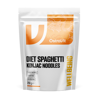 OstroVit Konjac Spaghetti 250 g  Lavkalori, raskt tilberedt pasta laget av konjacmel.