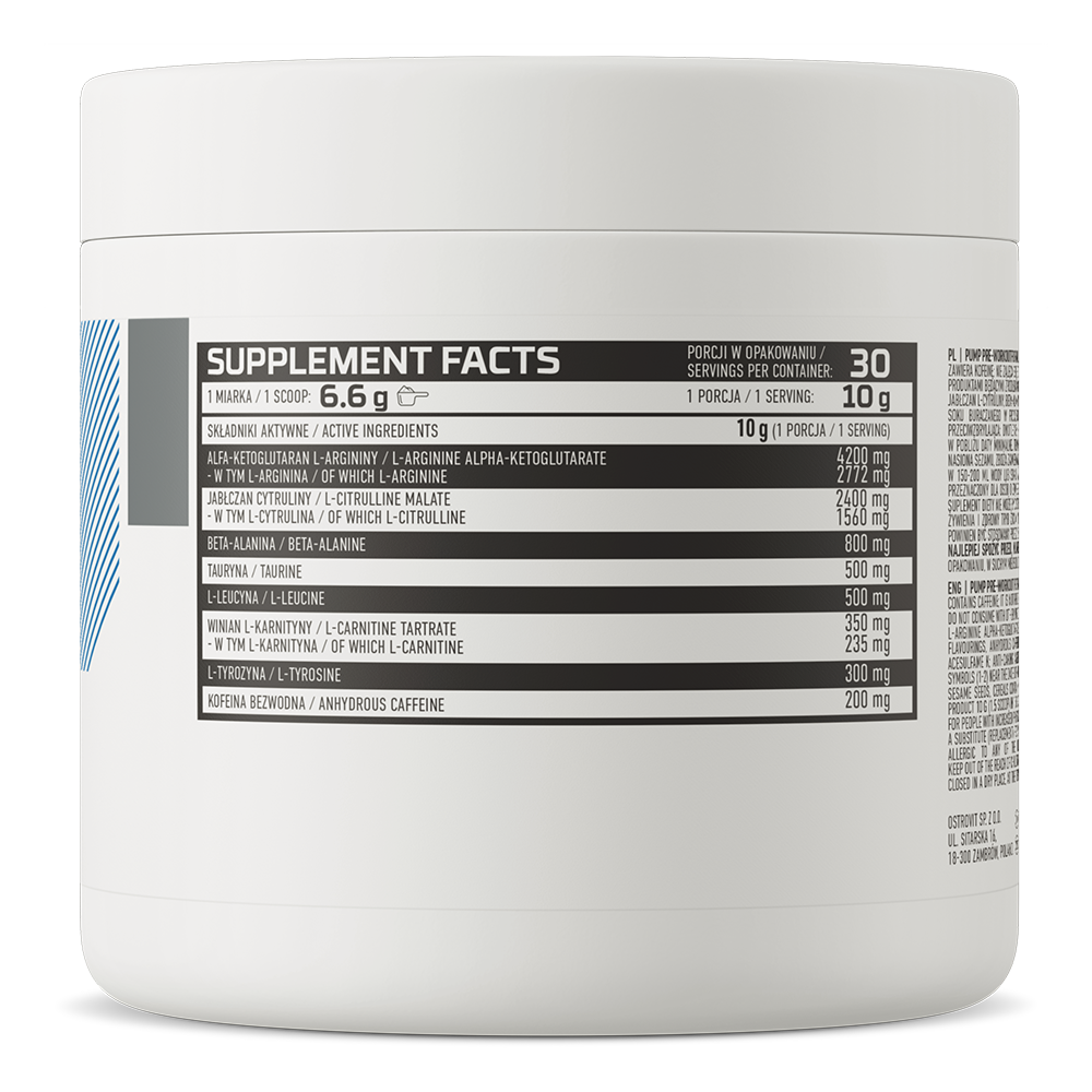 PUMP Pre-Workout Formula 300g OstroVit