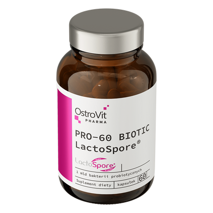 OstroVit Pharma PRO-60 BIOTIC LactoSpore® 60 kapsler