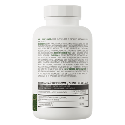 OstroVit Lion’s Mane VEGE 60 kapsler
