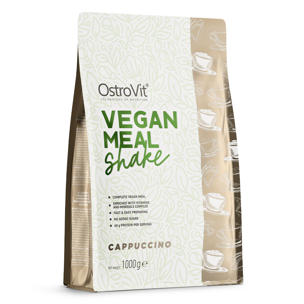 OstroVit Vegan Meal Shake – 1000 g Cappuccino