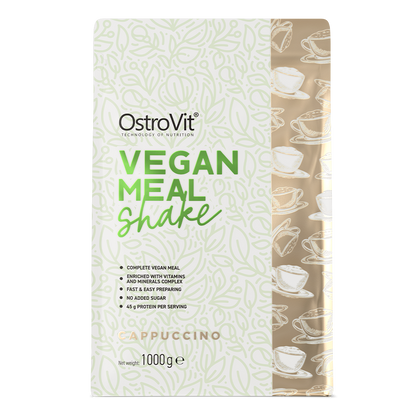 OstroVit Vegan Meal Shake – 1000 g Cappuccino